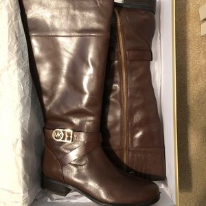 Brown Leather Riding Boots